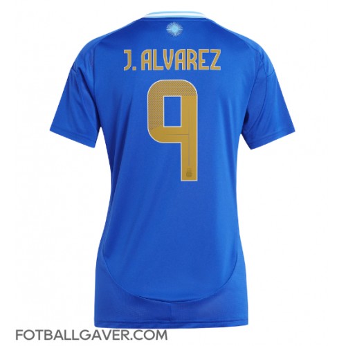 Argentina Julian Alvarez #9 Fotballklær Bortedrakt Dame Copa America 2024 Kortermet Argentina Julian Alvarez #9 Fotballklær Bortedrakt Dame Copa America 2024 Kortermet